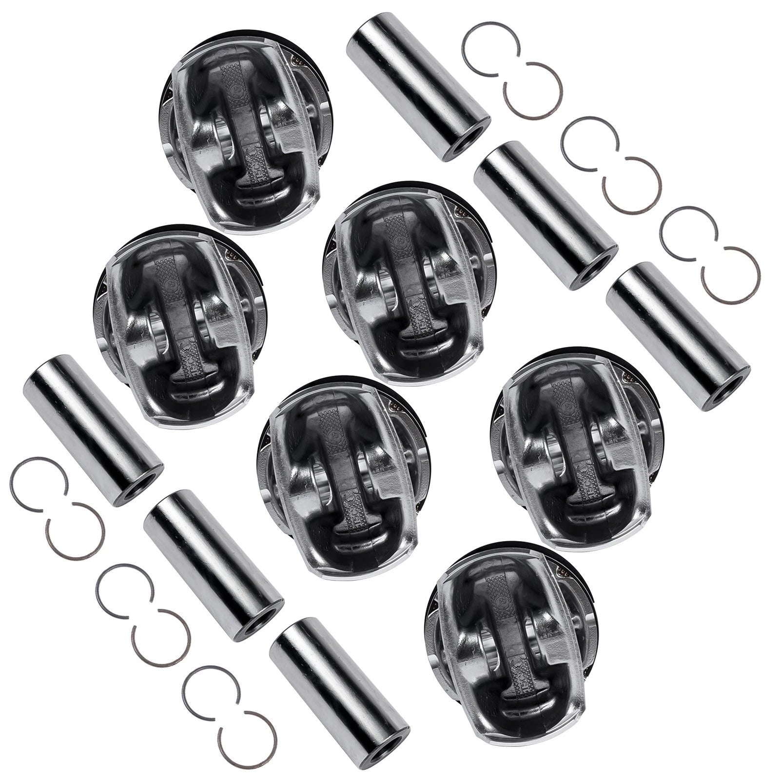 6Pc Pistons Kit for Jeep Ram 1500 3.6L V6 (2011–2018)