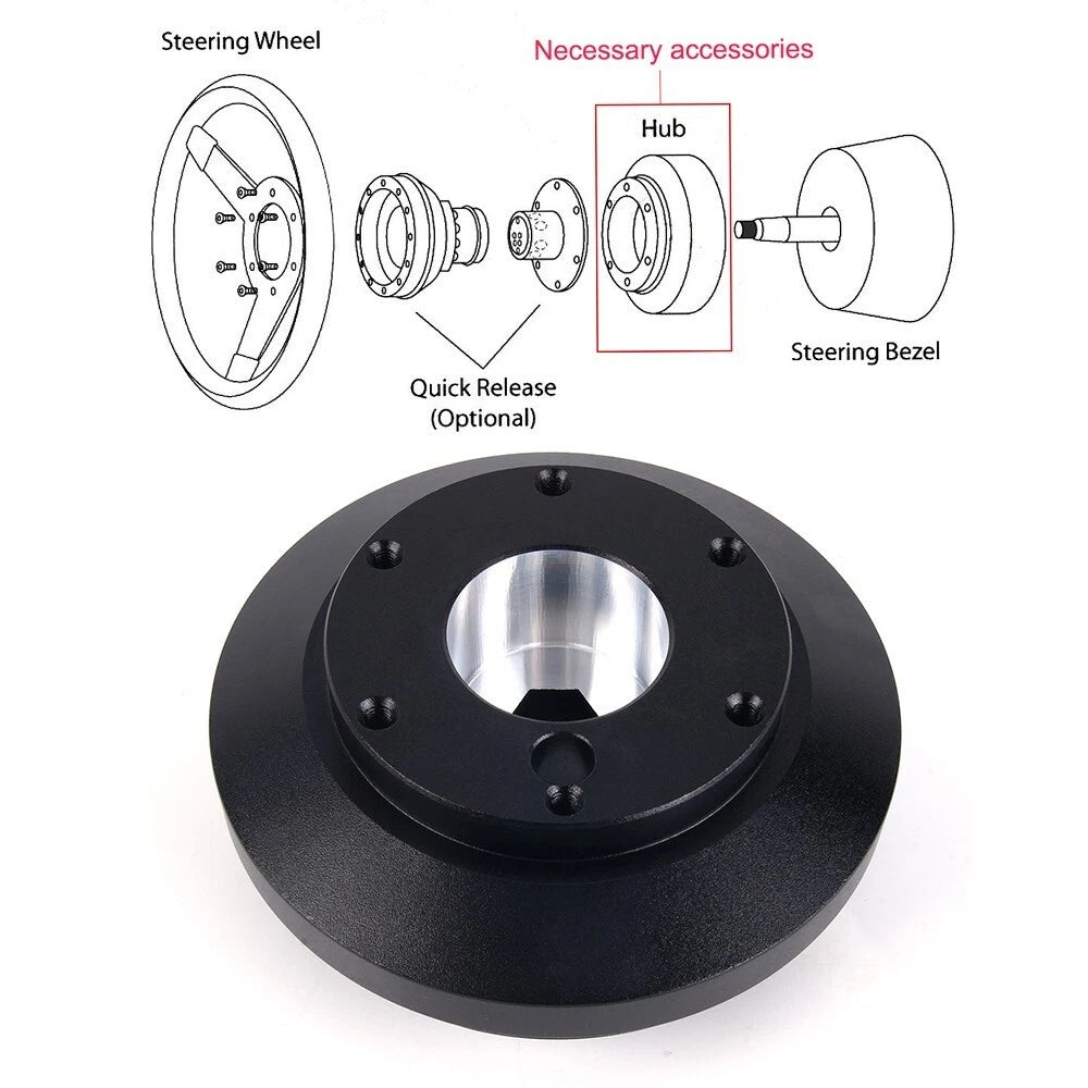 Steering Wheel Hub Adapter Kit for Ford Mustang (2005–2019) 175H 6-Hole