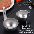 2X Stainless Steel Egg Poacher for Kitchen Tool (SUS304)