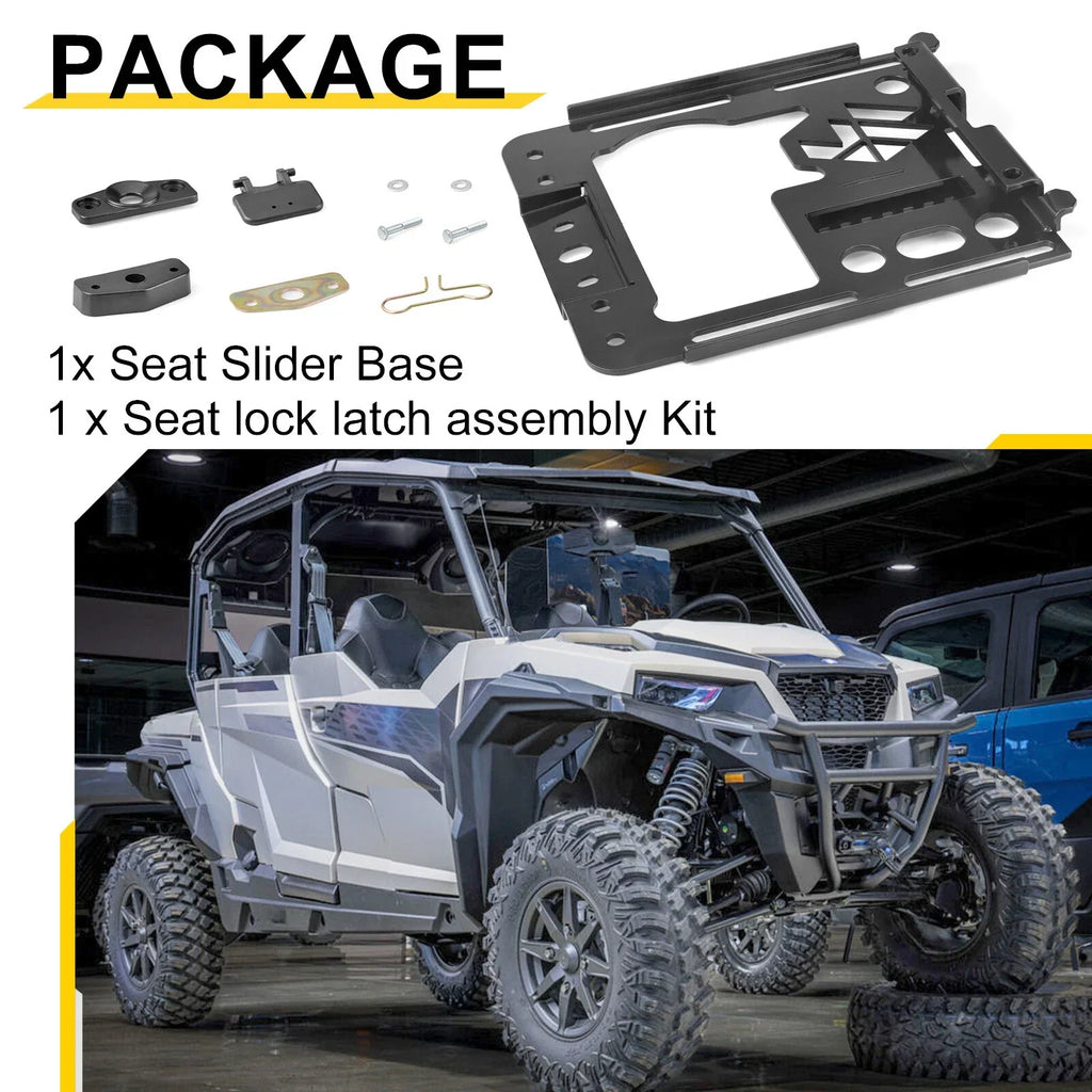 2 x Seat Slider Base & Latch Lever for General RZR 1000/900 (2017–2022)