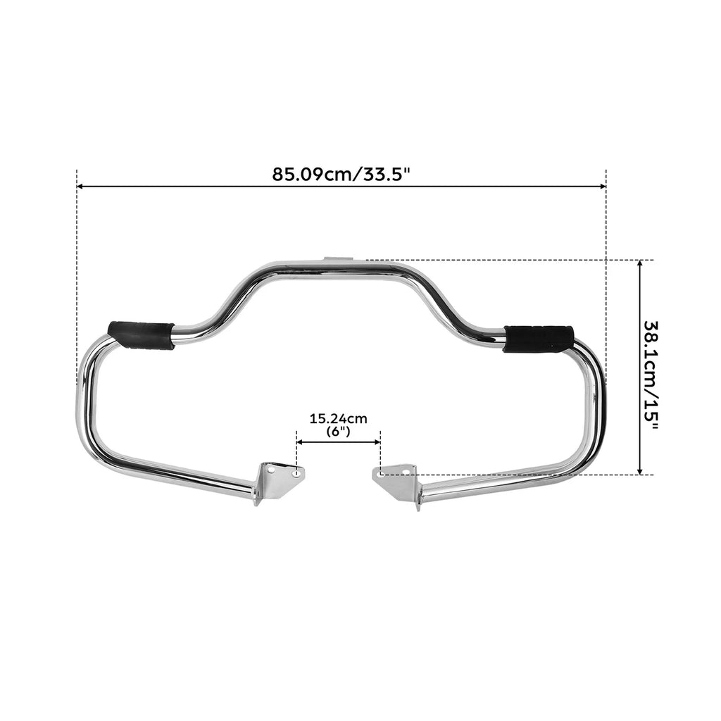 Chrome 1 1/4" Highway Engine Guard Crash Bar for Harley Dyna Glide (2006–2017)