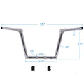 Chrome 12" Ape Hanger Fused Bar for Harley Road Glide FLTRX FLTRXS FLTRU (2015–2020)