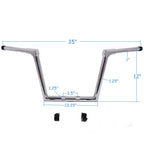 Chrome 12" Ape Hanger Fused Bar for Harley Road Glide FLTRX FLTRXS FLTRU (2015–2020)