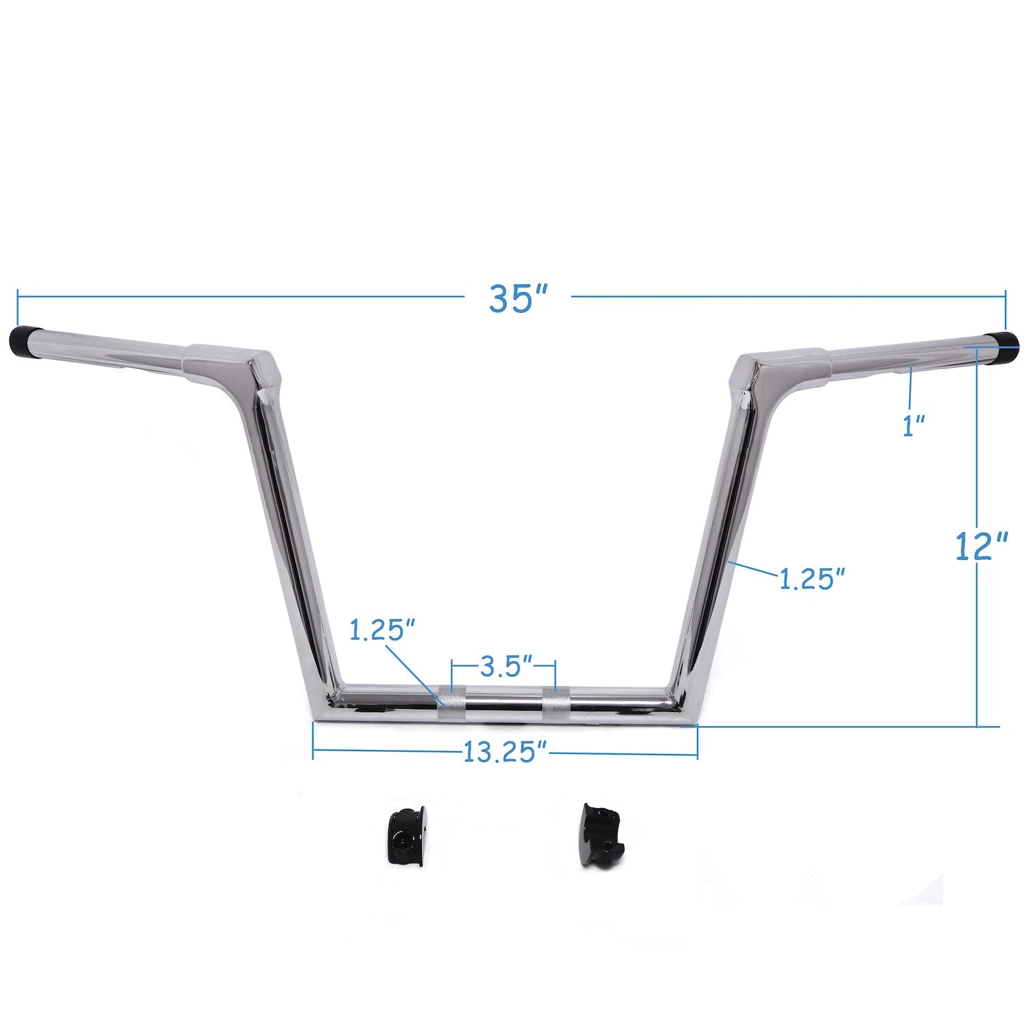 Chrome 12" Ape Hanger Fused Bar for Harley Road Glide FLTRX FLTRXS FLTRU (2015–2020)