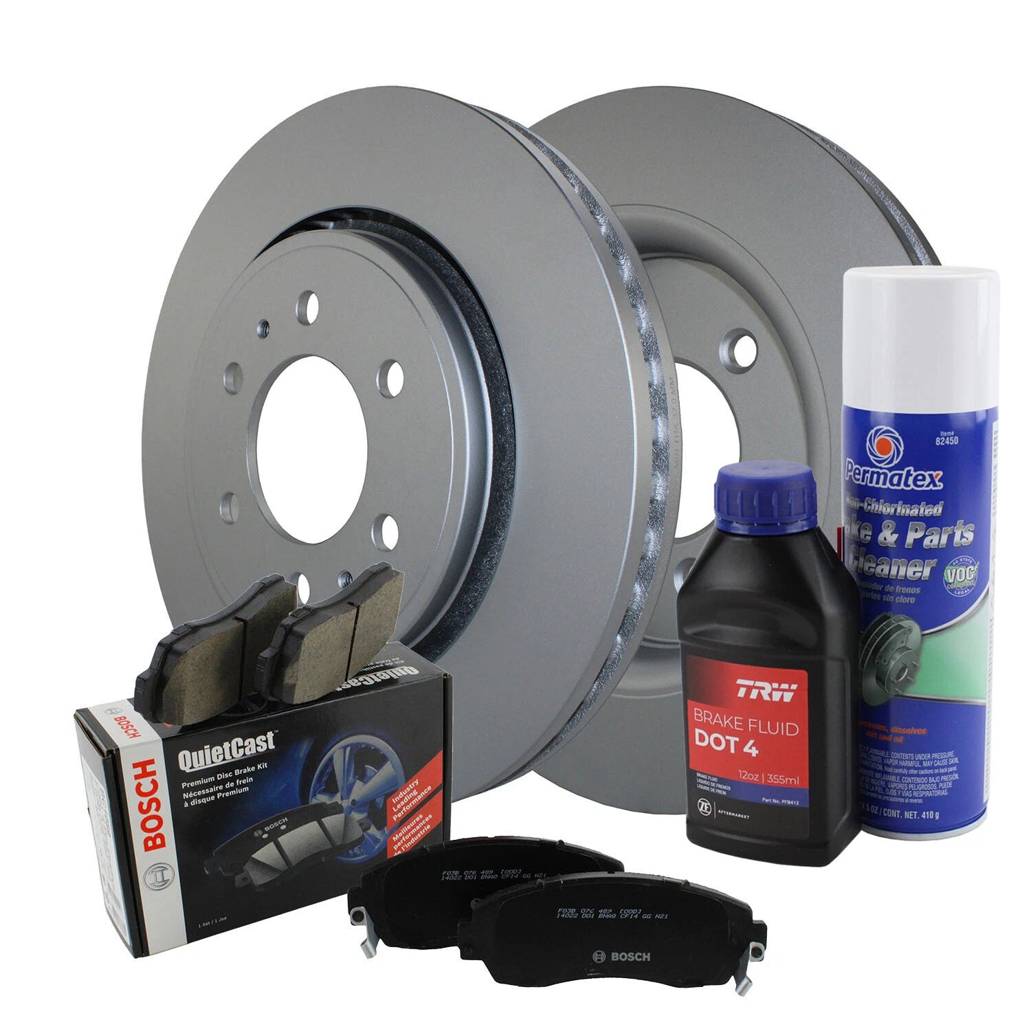 Front Brake Kit 350mm Rotors Bosch Ceramic Pads for Expedition F-150 Navigator (1997–2023)