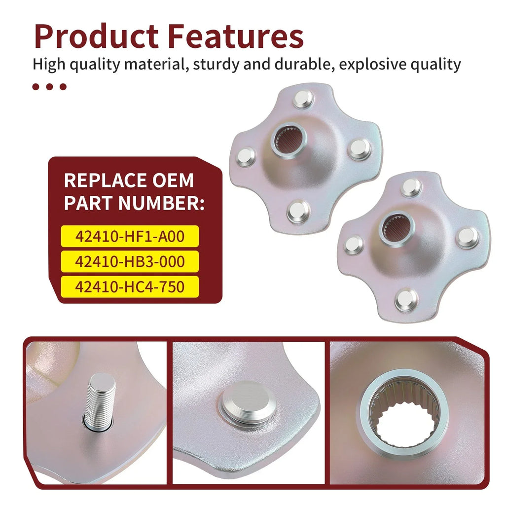 2 x Rear Wheel Hub for Honda Recon 250 FourTrax 300 Rancher 420