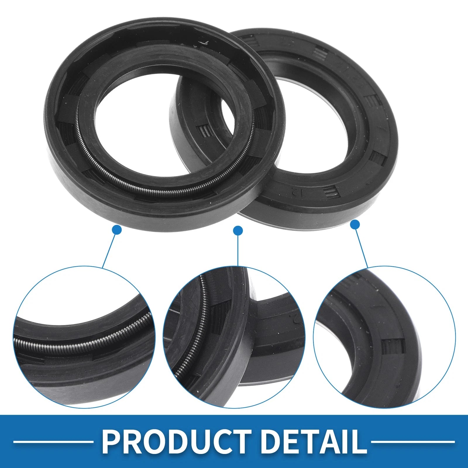 Set of 5 Oil Seal Rotary Shaft Seal Nitrile Rubber 25x41.25x7mm