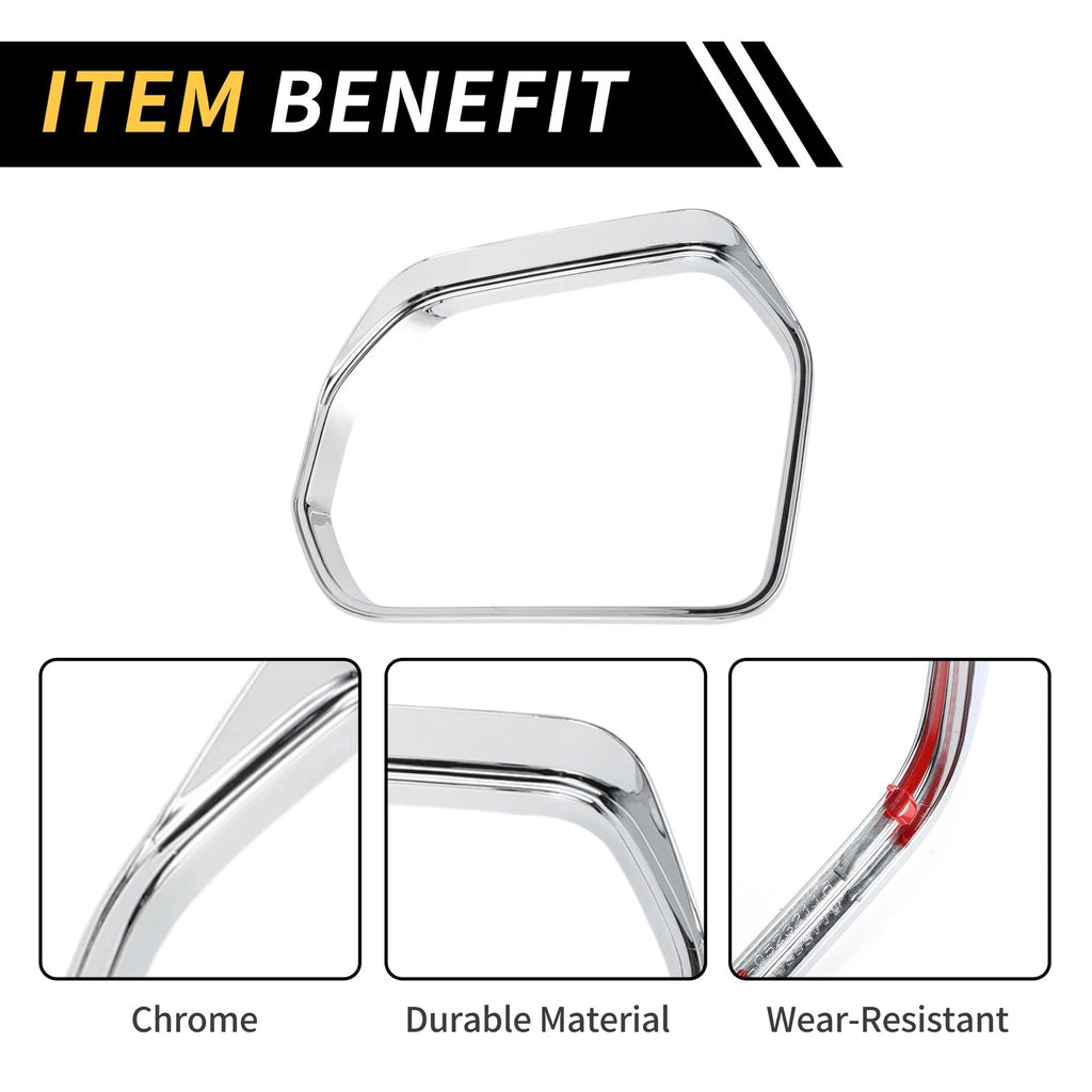 1 Pair Rearview Mirror Rain Eyebrow Trim for Toyota Tundra (2022–2024)