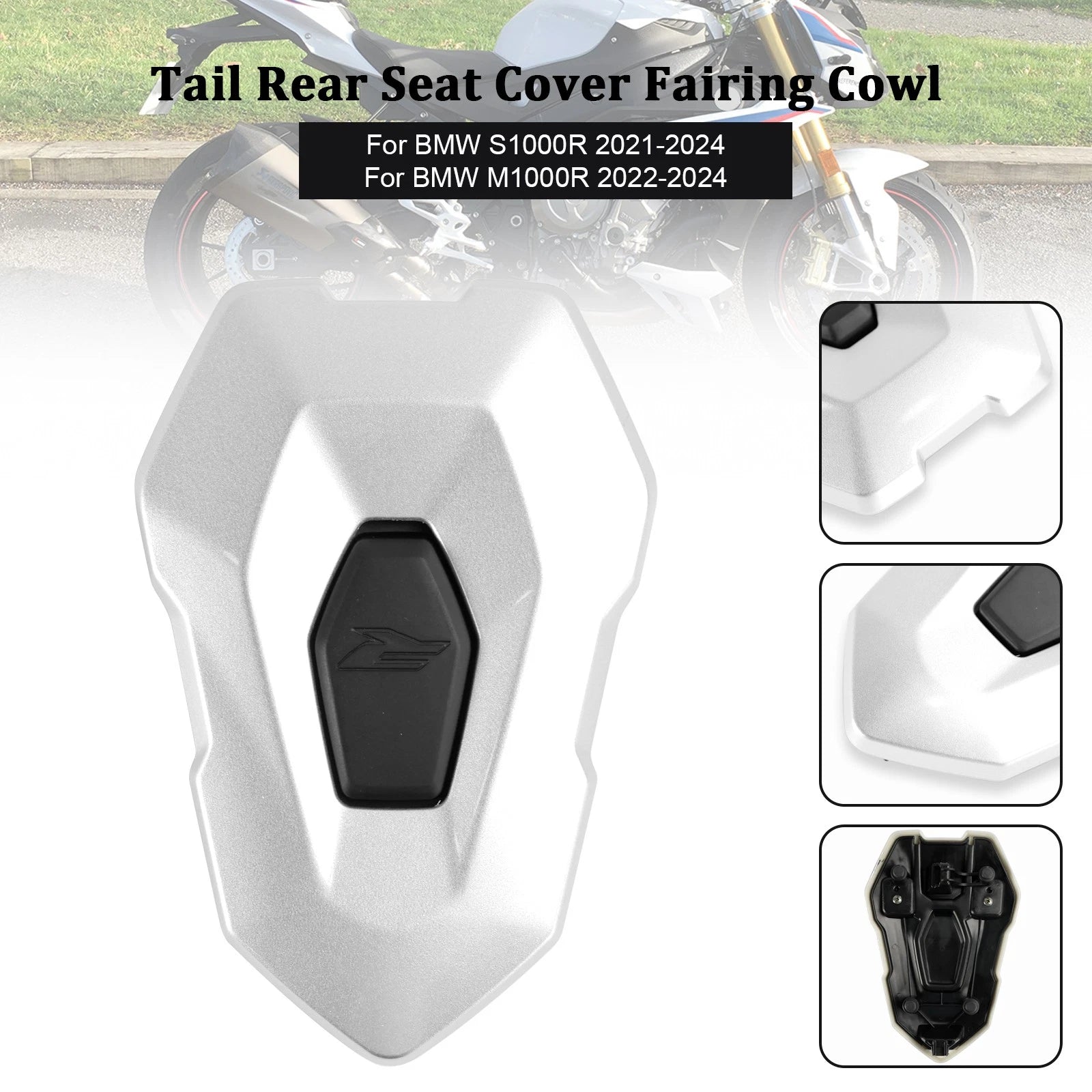 Tail Rear Seat Cover Fairing Cowl for BMW S1000R M1000R (2021–2024) Silver