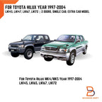 Silver Fender Flare Wheel Arch for Toyota Hilux LN167 LN147 (1997-2005)