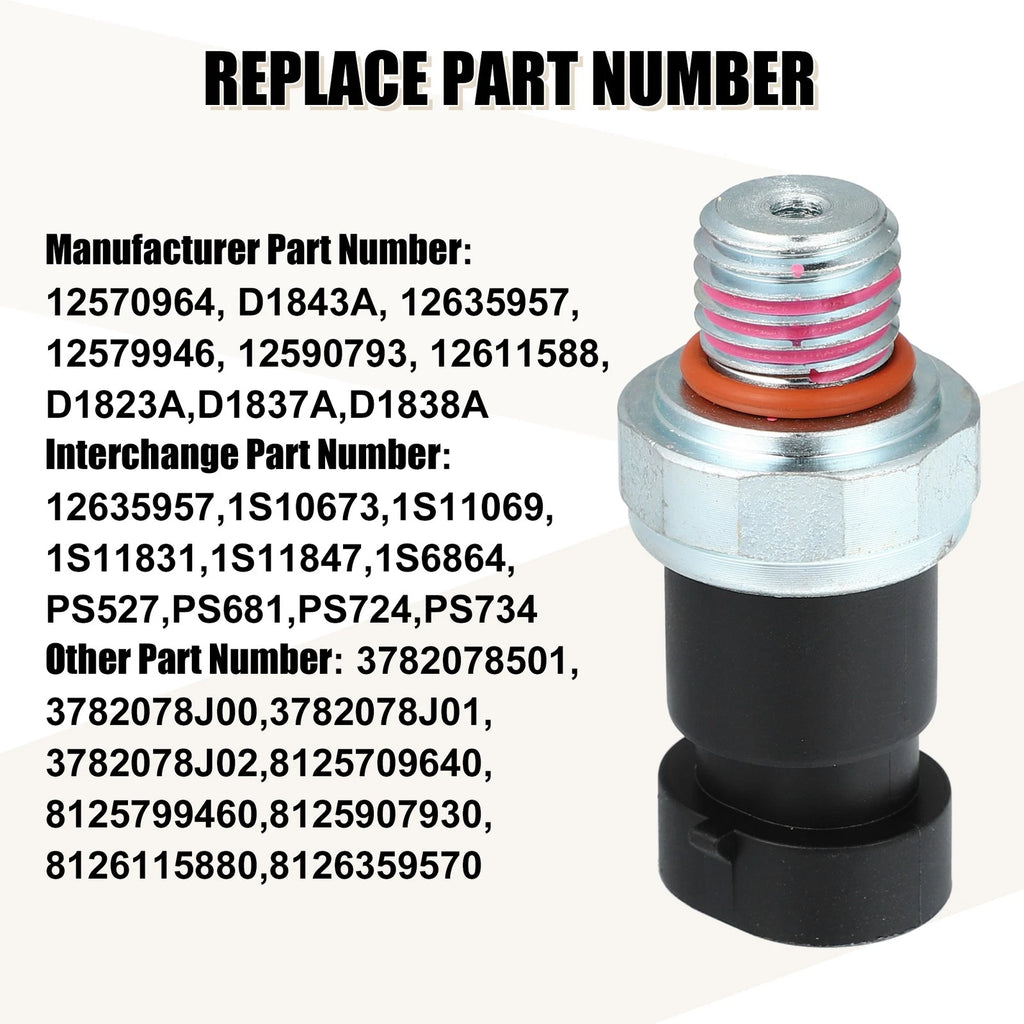 Engine Oil Pressure Sensor 12570964 D1843A for Buick Chevrolet Cadillac 