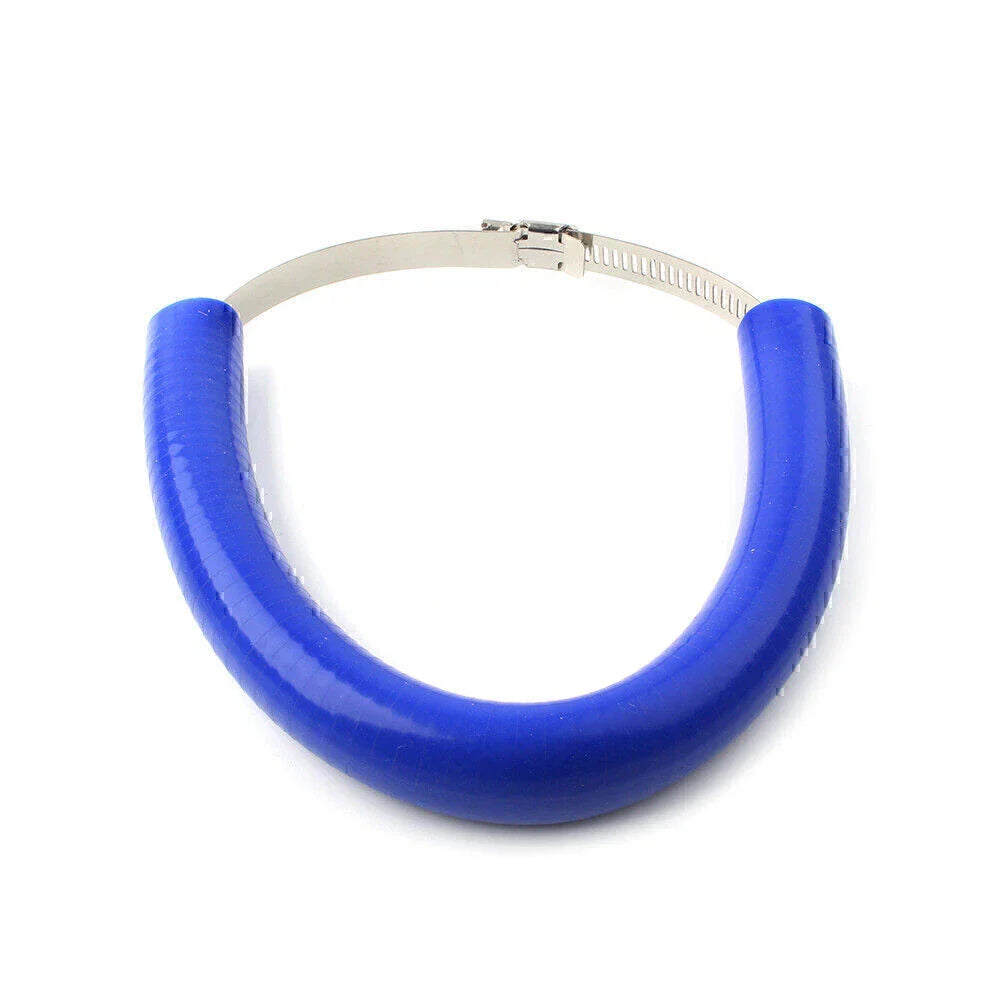 Universal Motorcycle Exhaust Pipe Heat Shield Cover Guard - Blue