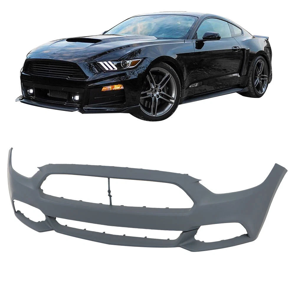 Front Bumper Cover for Ford Mustang (2015–2017) Black Primed