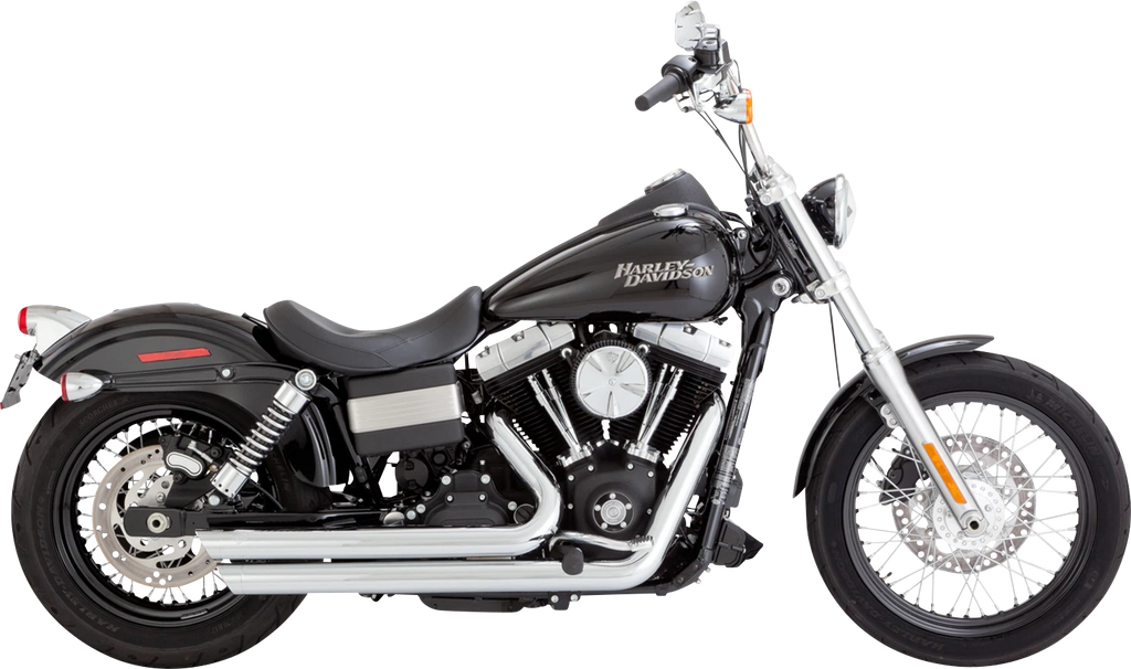 Vance & Hines Big Shots Chrome Exhaust for Harley Dyna Softail (2010–2017)