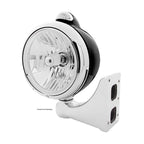 Headlight Assembly Replacement for Black Guide 682-C Style H4 LED Signal (—)