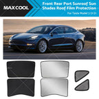 Rear Sunroof Sun Shades for Tesla Model 3 (2017–2021)