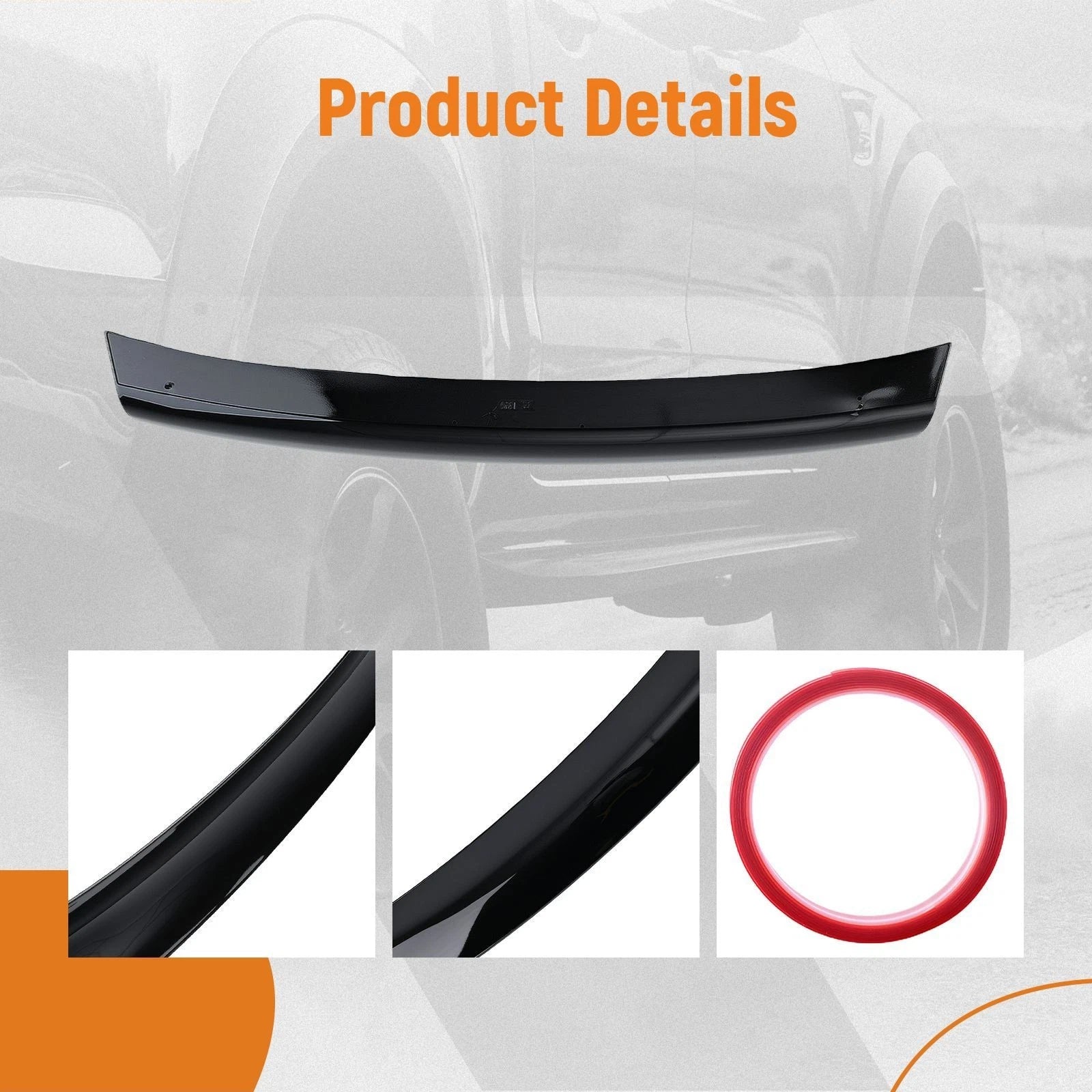 Black Trunk Spoiler for BMW 3 Series E46 Sedan (1999–2006) CSL Style