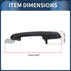 Rear Right Exterior Door Handle for Hyundai Accent GLS (2006-2011) 1 Pcs