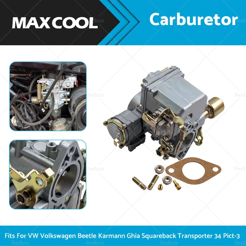 12V Electric Choke Carburetor for Volkswagen Beetle (1968–1979) 34 PICT-3