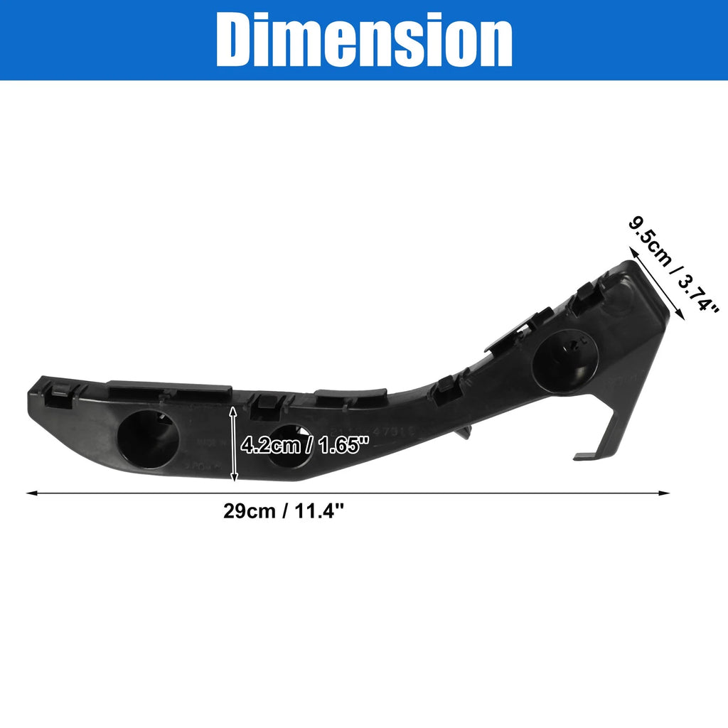 1 Pair Front Bumper Cover Support Rail for Toyota Prius (2010–2015)