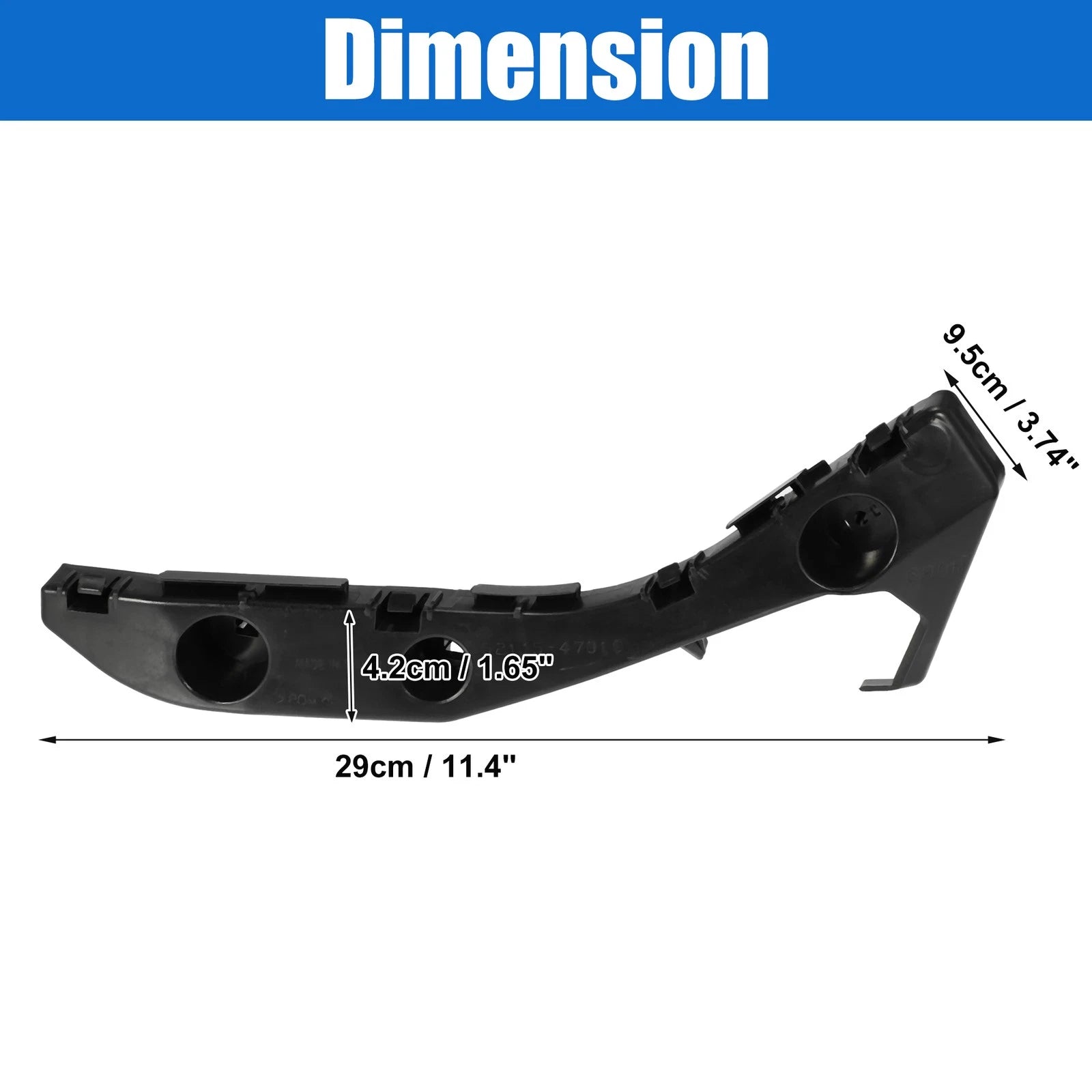 1 Pair Front Bumper Cover Support Rail for Toyota Prius (2010–2015)
