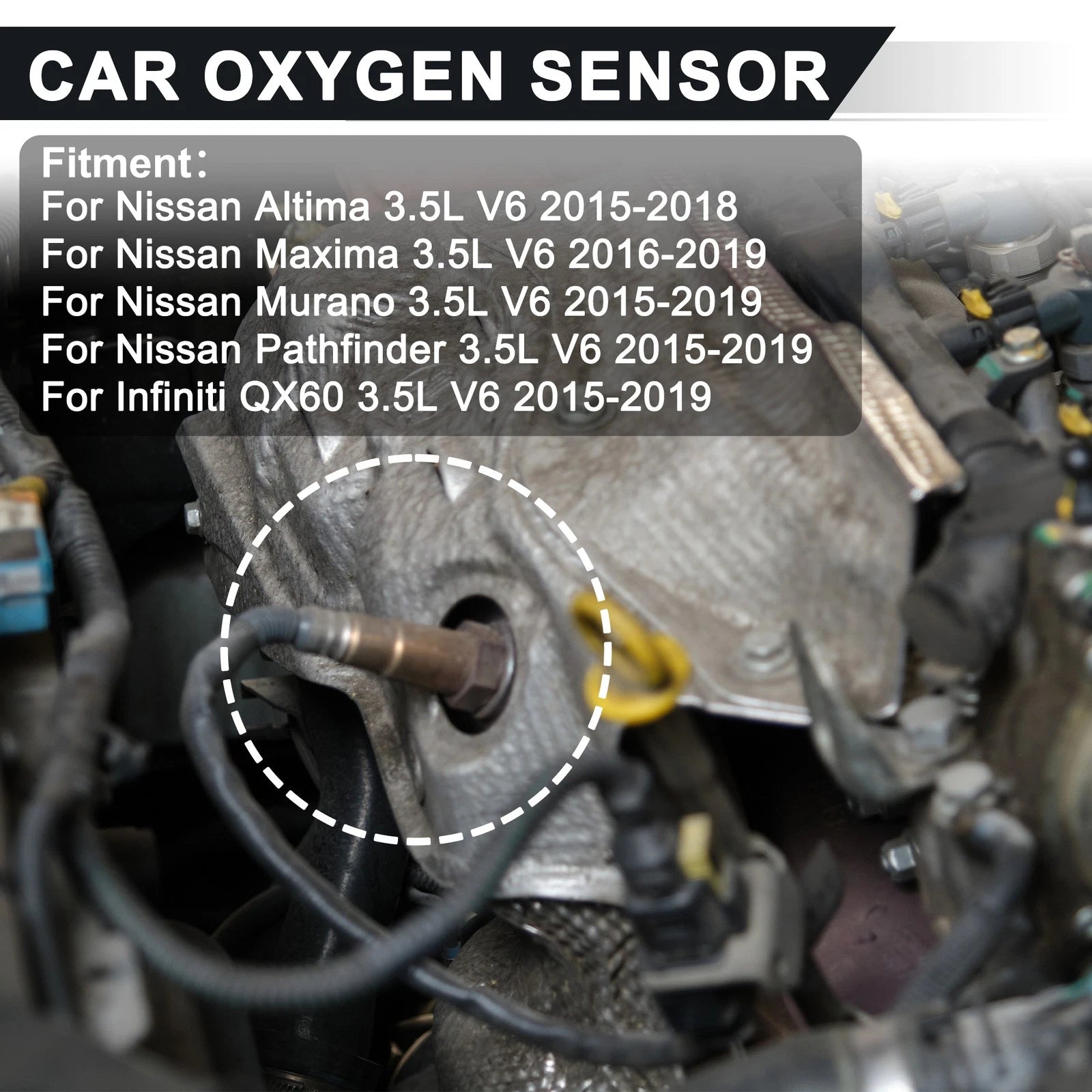 Set of 2 Upstream & Downstream Oxygen Sensors for Nissan Altima 3.5L V6 (2002–2006) 2349148