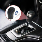 1 Pc Gear Shift Knob Cover for Hyundai Tucson (2015–2018) Black Blue Faux Leather