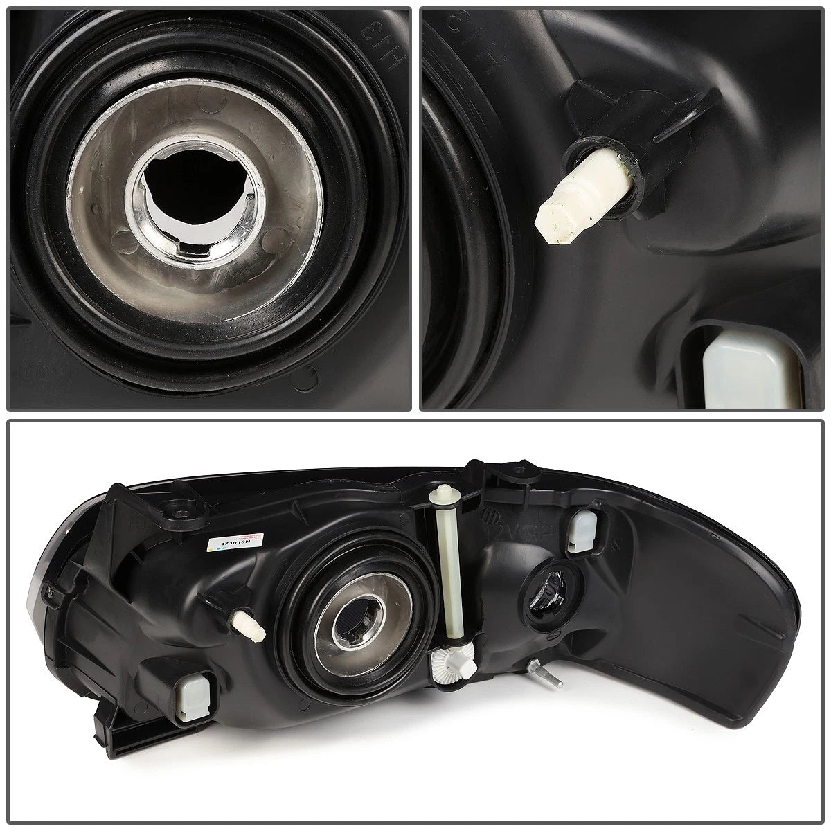 Passenger Right Side Headlight for Nissan Sentra (2004–2006) NI2503151 Black