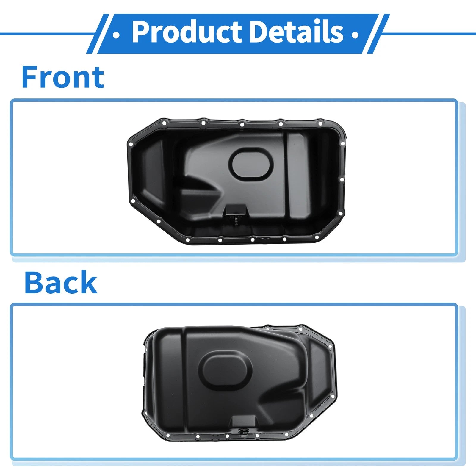 1 Pc Engine Oil Pan No. 264410/11200RAAA00 for Honda CRV (2002–2006) Steel Black