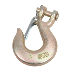 8Pcs Clevis Slip Hook 3/8" Heavy Duty Forged Steel with Safety Latch