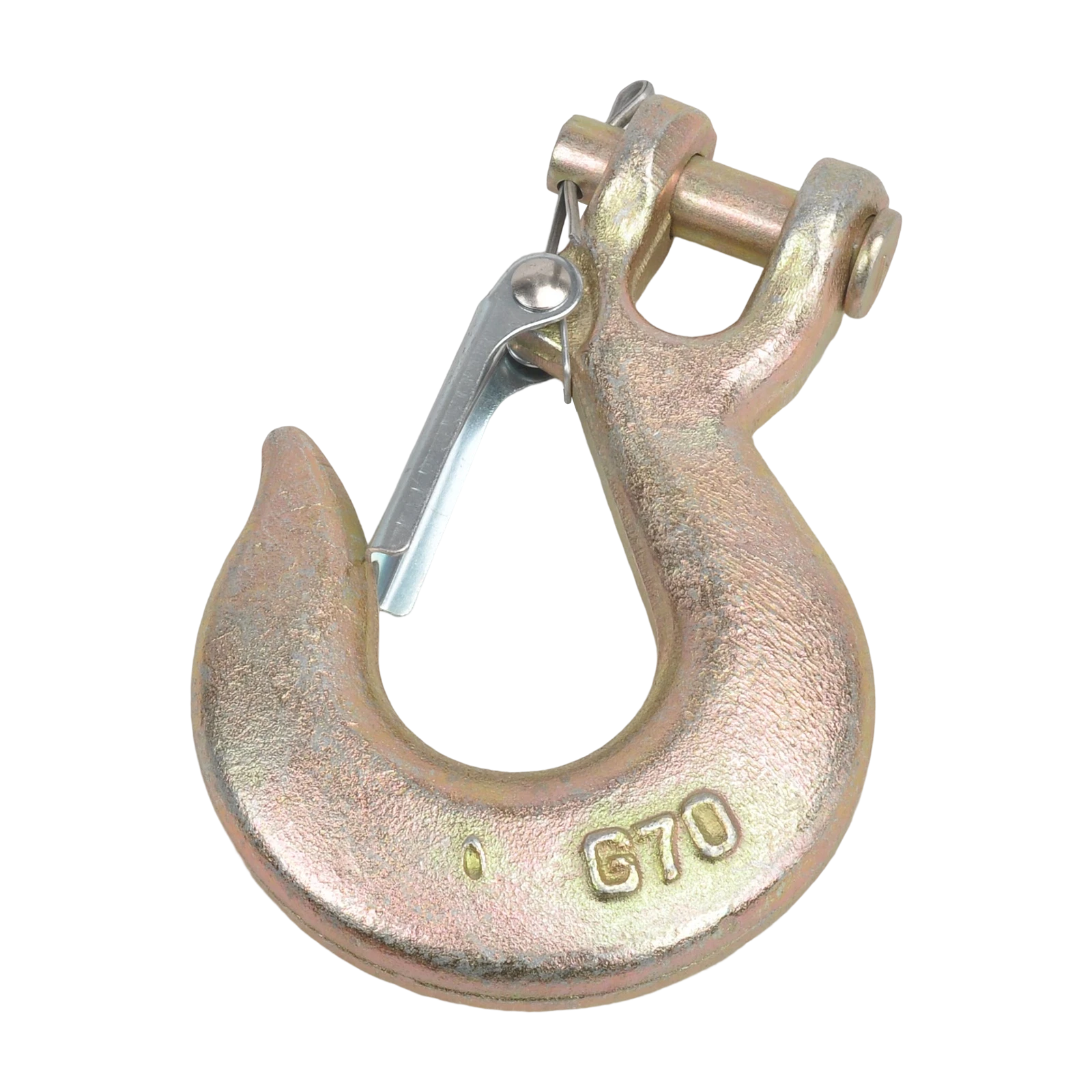 8Pcs Clevis Slip Hook 3/8" Heavy Duty Forged Steel with Safety Latch