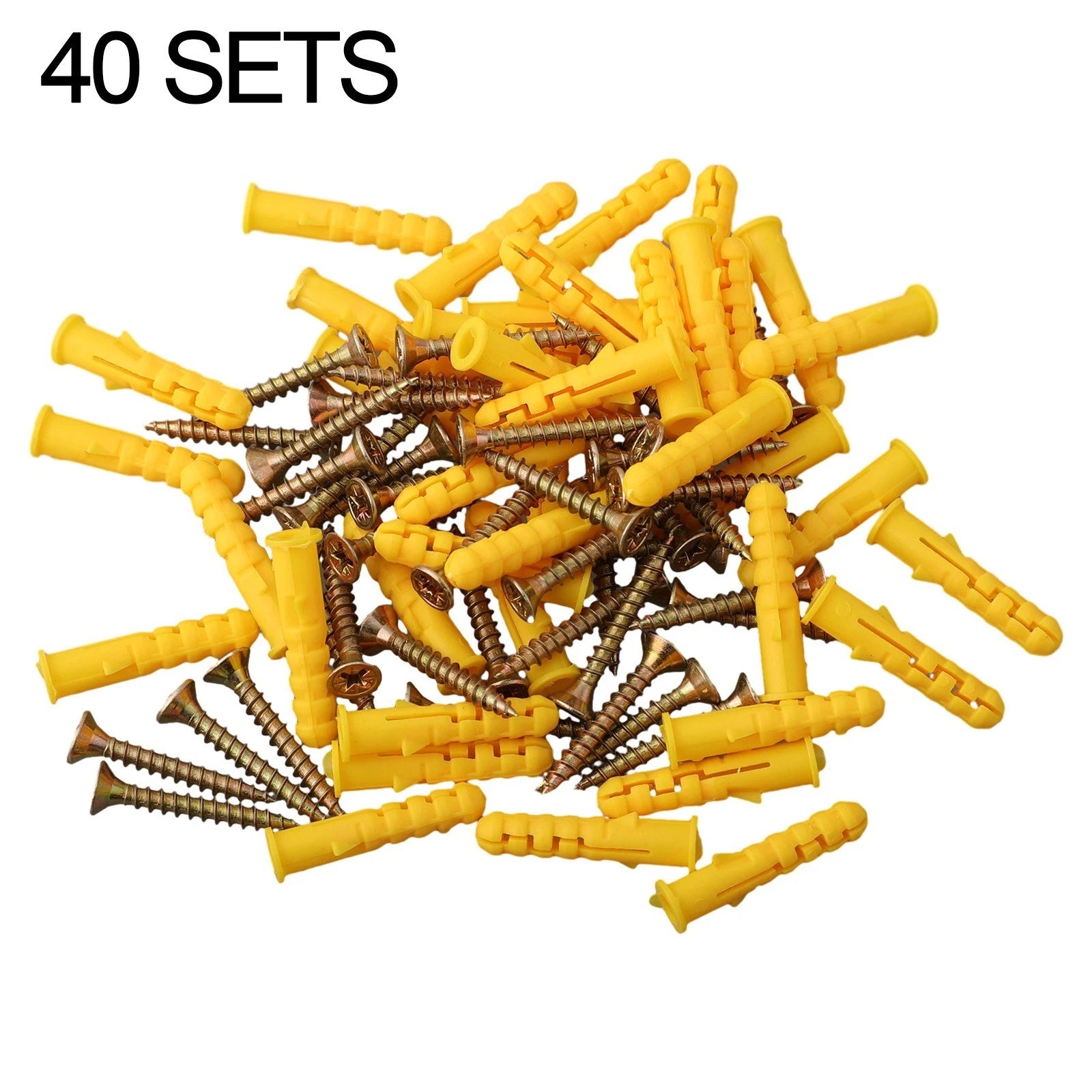 40Pcs M6×30 Stainless Steel Expansion Screws for Drywall