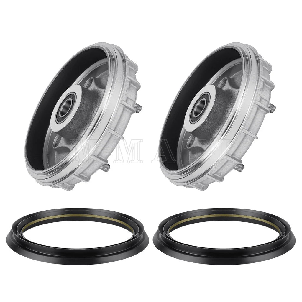 Set of 2 Front Brake Drum Hubs with Seal for Honda Rancher 350 (2000–2006)