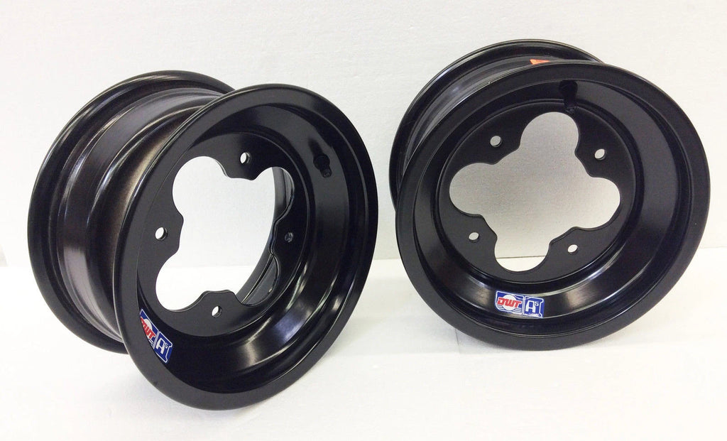 Set of 2 DWT A5 10" 3+2 Front Aluminum Rolled Lip Wheels for YFZ450 (2004–2023)