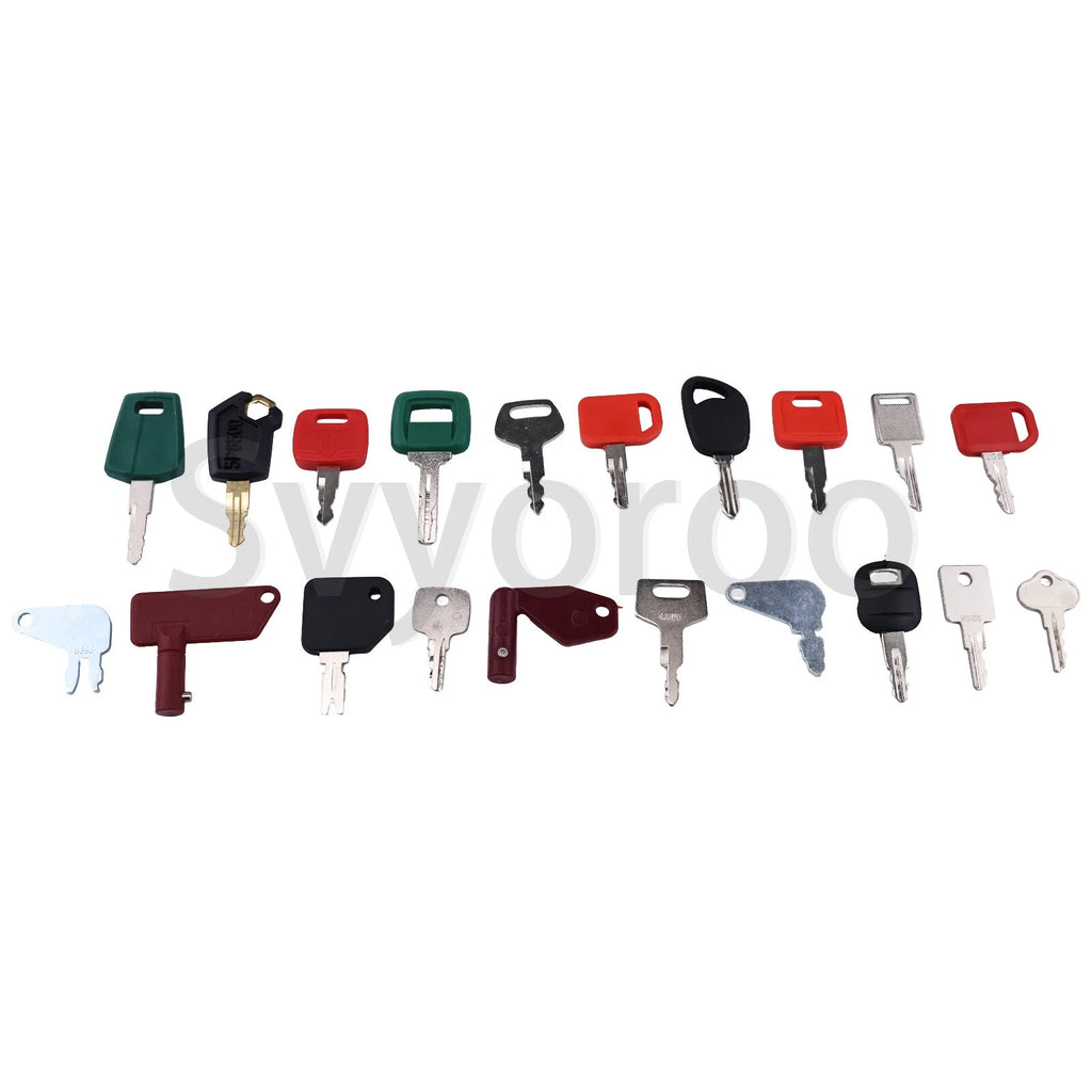 20 Heavy Construction Equipment Master Keys for Case Cat Komatsu Volvo