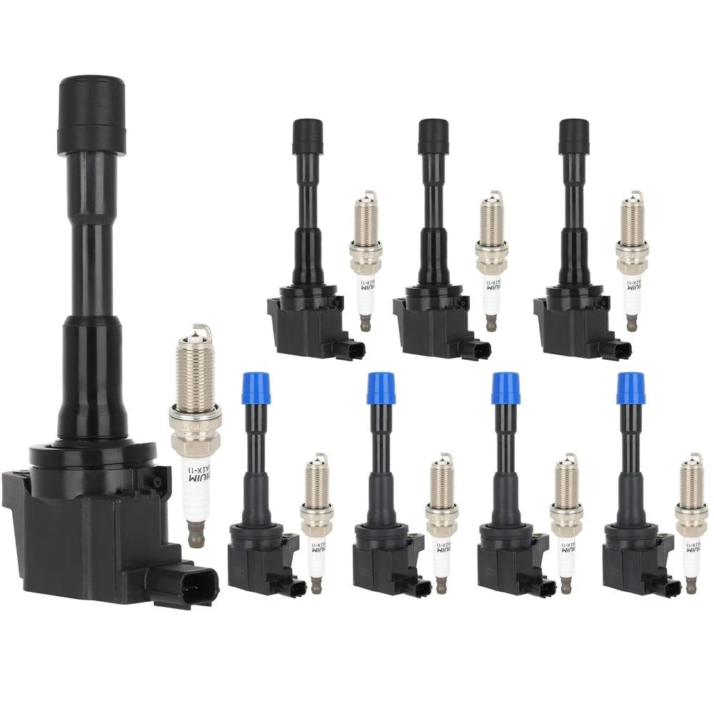 Set of 8 Ignition Coils and Spark Plugs for Honda Insight (2010–2014)
