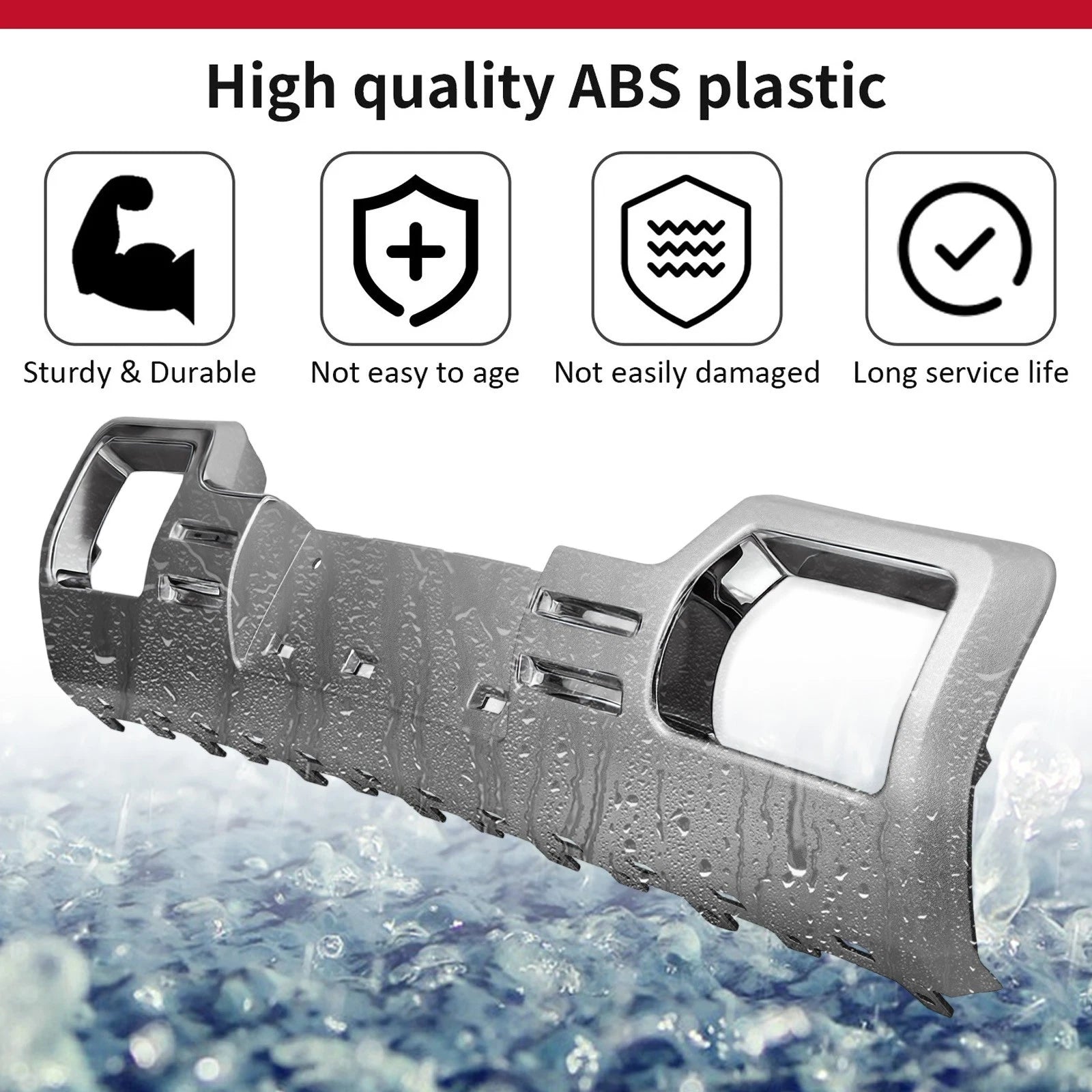 Front Silver Lower Bumper Skid Plate for GMC Sierra 1500 (2014–2015)