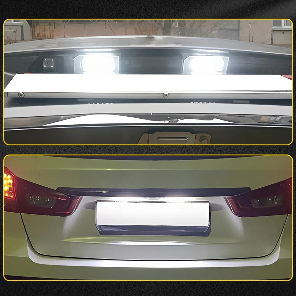 2X Full White LED License Plate Light Kit for Mitsubishi Outlander Sport (2011-2020)