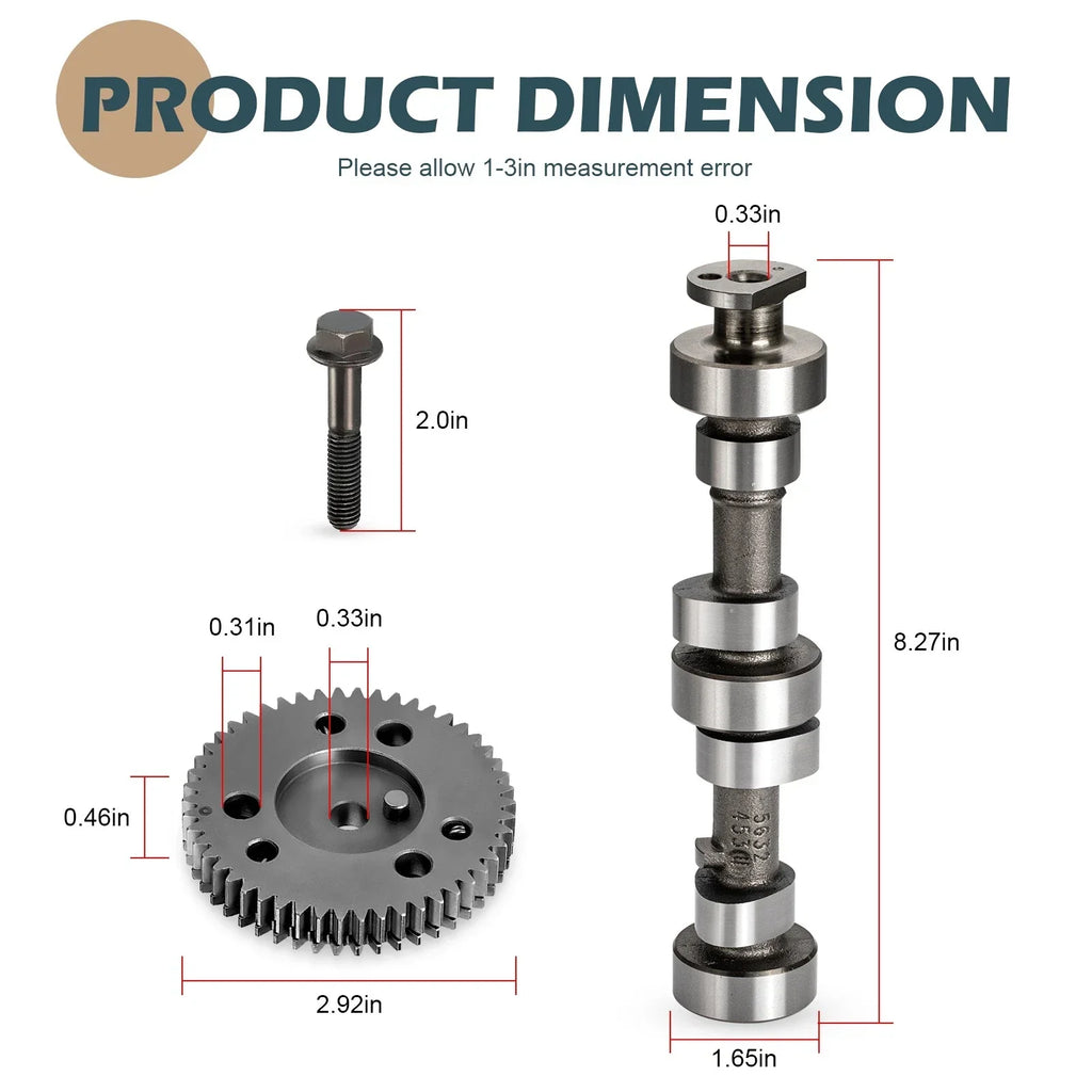 Camshaft w/ Cam Gear Set for Polaris RZR 800 (2008–2014)