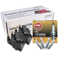 Set of 2 Ignition Coils & 4 G-Power Spark Plugs for Chevrolet Pontiac 2.2