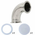 Sanitary Ferrule Elbows for Food Industry Use