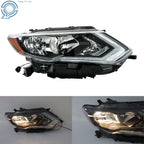 Halogen Headlight for Nissan Rogue (2017–2019) Chrome Right