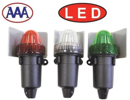 LED Navigation Lights for Small Boats / Kayaks (Battery Operated, RWB1916)