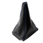 Manual Shift Boot for Jeep Wrangler (2003–2006) Blue Stitch Leather Synthetic