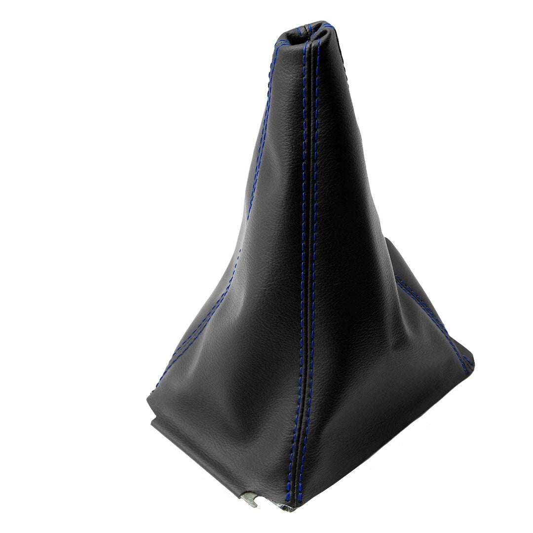 Manual Shift Boot for Jeep Wrangler (2003–2006) Blue Stitch Leather Synthetic