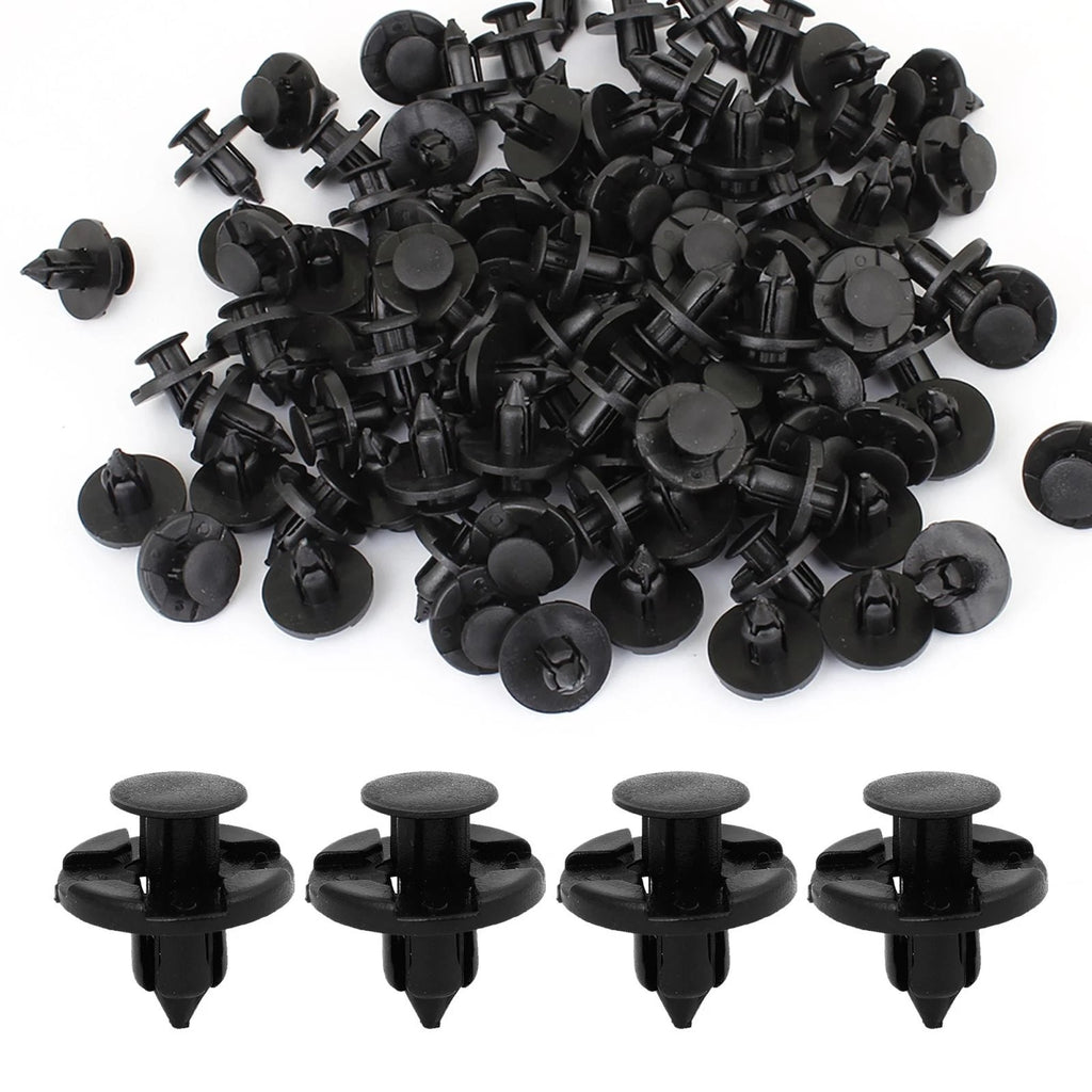 100pcs 8mm Hole Plastic Rivets Body Fastener Clips for Nissan 