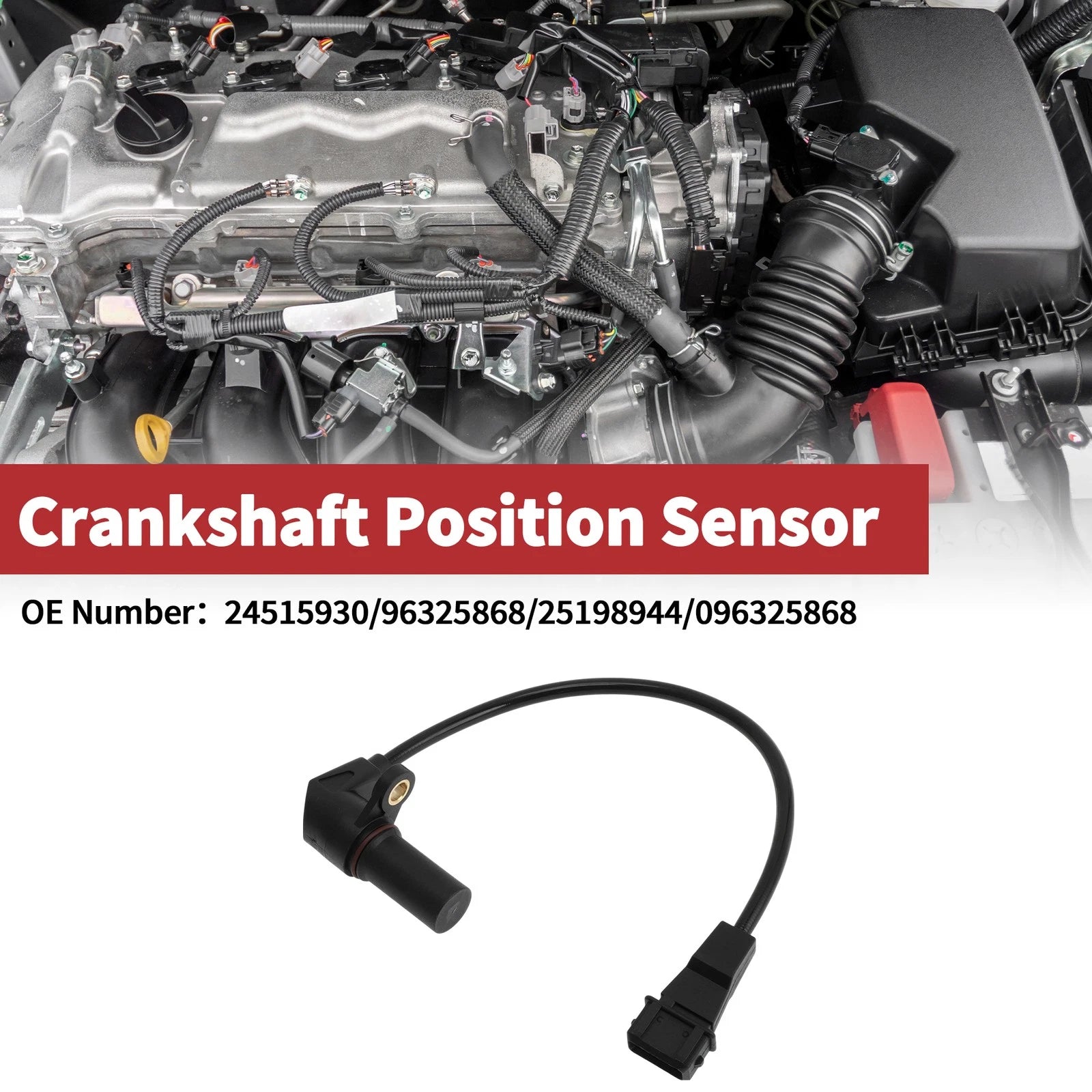 Crankshaft Position Sensor for Chevy Spark M150 (2000–2006) No. 24515930