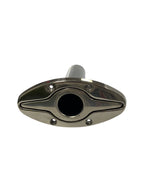 6" Cleat with Rod Holder for Various Boats (0 Degree, Stainless Steel)