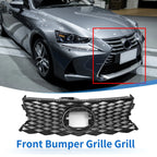 Front Upper Hood Bumper Grille for Lexus IS300 (2018–2021) No.5311253320 Black