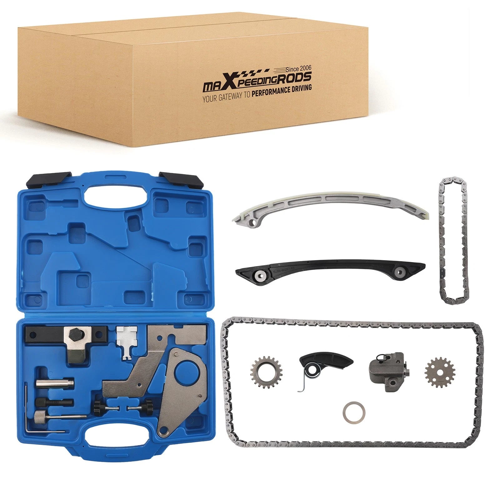 Complete Timing Chain Kit for Ford Explorer, Mustang, Lincoln MKC 2.0L Turbo (2015–2020)